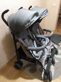 Коляска-трость для двойни Indigo Duet