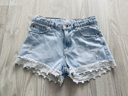 Джинсовые шорты Zara 7-8 лет
