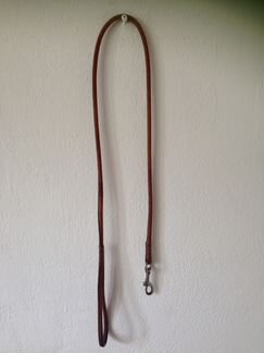 Поводок кожаный коричневый