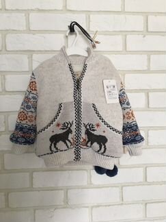 Новый детский меховой жакет со съемным капюшоном
