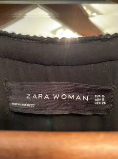 Пальто женское букле зеленое Zara