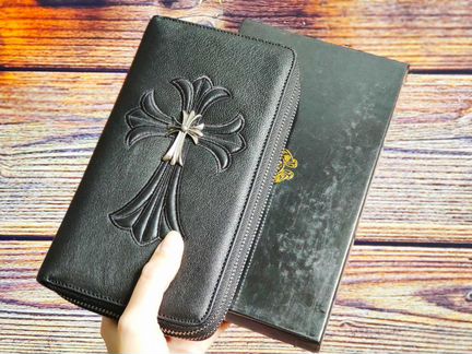 Мужской кошелёк кожаный клатч Сhromе Неаrts