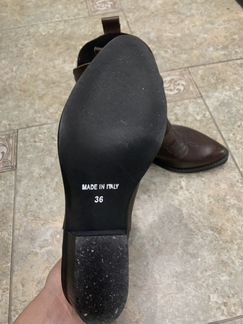 Ботинки/казаки 36 р Италия