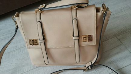 Пудрово-персиковая сумка-портфель Zarina А-4