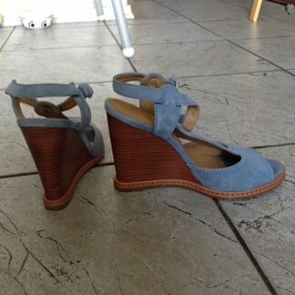 Замшевые туфли на танкетке Lavorazione Artigianale