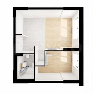1-к апартаменты, 44.7 м², 10/28 эт.