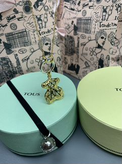 Кулон с цепочкой и мишкой vermeil hold tous Холд Т