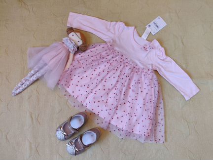 Туфли Happy Step 21, платье C&A 80 новые