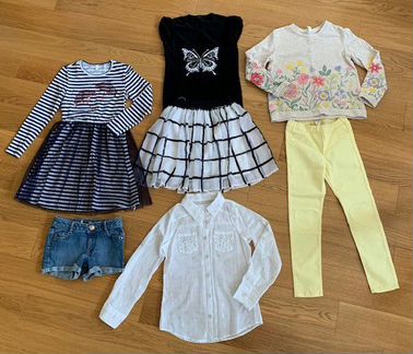 Пакет детских вещей на девочку 8-9 лет