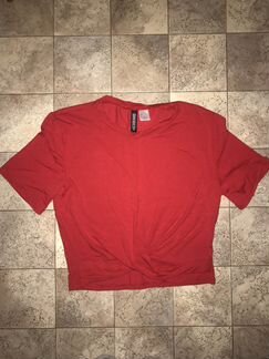 Топ H&M красный
