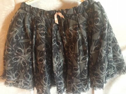 Юбка HM с котятами, 7-8 лет