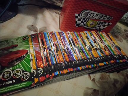 Карточки Супер Гонки с Кейсом