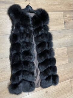 Жилетка меховая натуральная песец