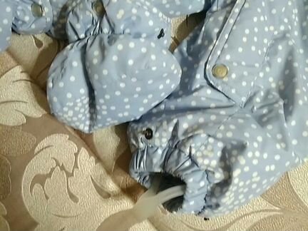 Зимний комбинезон crockid 74-80 сапожки в подарок