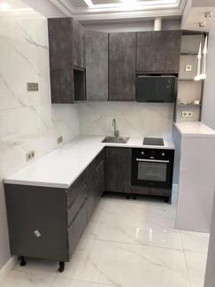 Кухонный гарнитур с мдф фасадами. угловая кухня