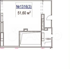 2-к апартаменты, 51.6 м², 10/12 эт.
