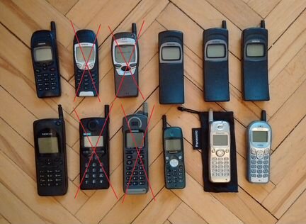 Коллекция ретро телефонов Nokia и других марок