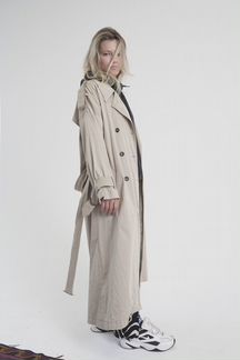 Тренч тренчкот плащ бежевый