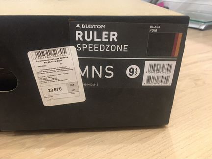 Сноубордические ботинки burton ruler, black 9,5