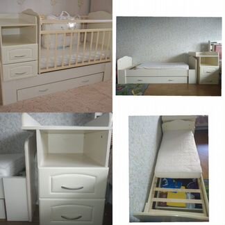 Детская кроватка маяткиу, трансформируется