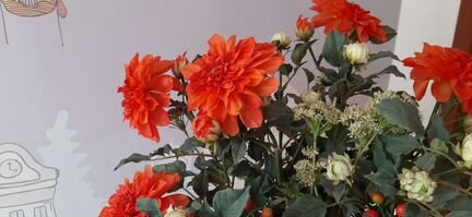 Ваза с цветами