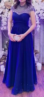 Вечернее платье Jovani синее XS