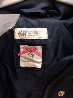 Новая куртка для девочки h&m с этикеткой