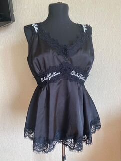 Шелковый топ баска Dolce Gabbana