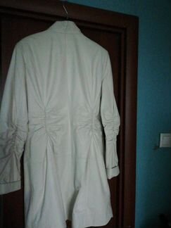 Кожаное пальто новое