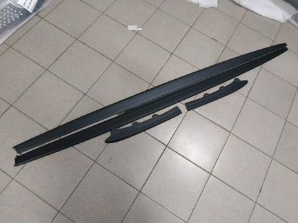 Лезвия на пороги BMW F30 матовые