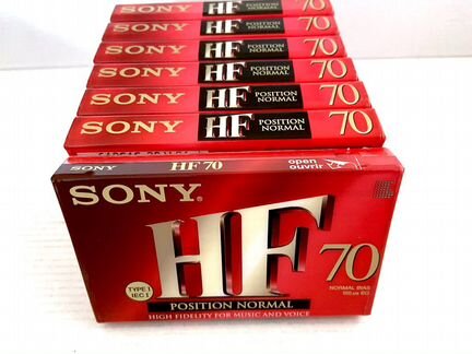 Аудиокассеты кассеты Sony HF 70 - Normal
