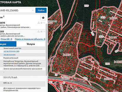 Публичная кадастровая карта высокогорского района республики татарстан