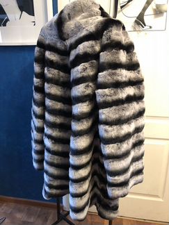 Шуба свингер из шиншиллы рекс 58/62 Монголия